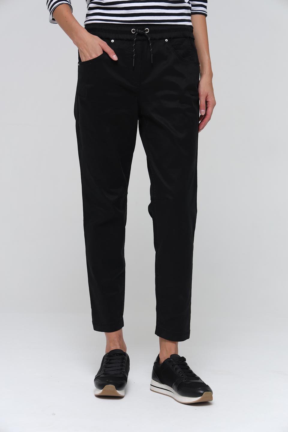 Джинсы Pezzo чёрные с завязками