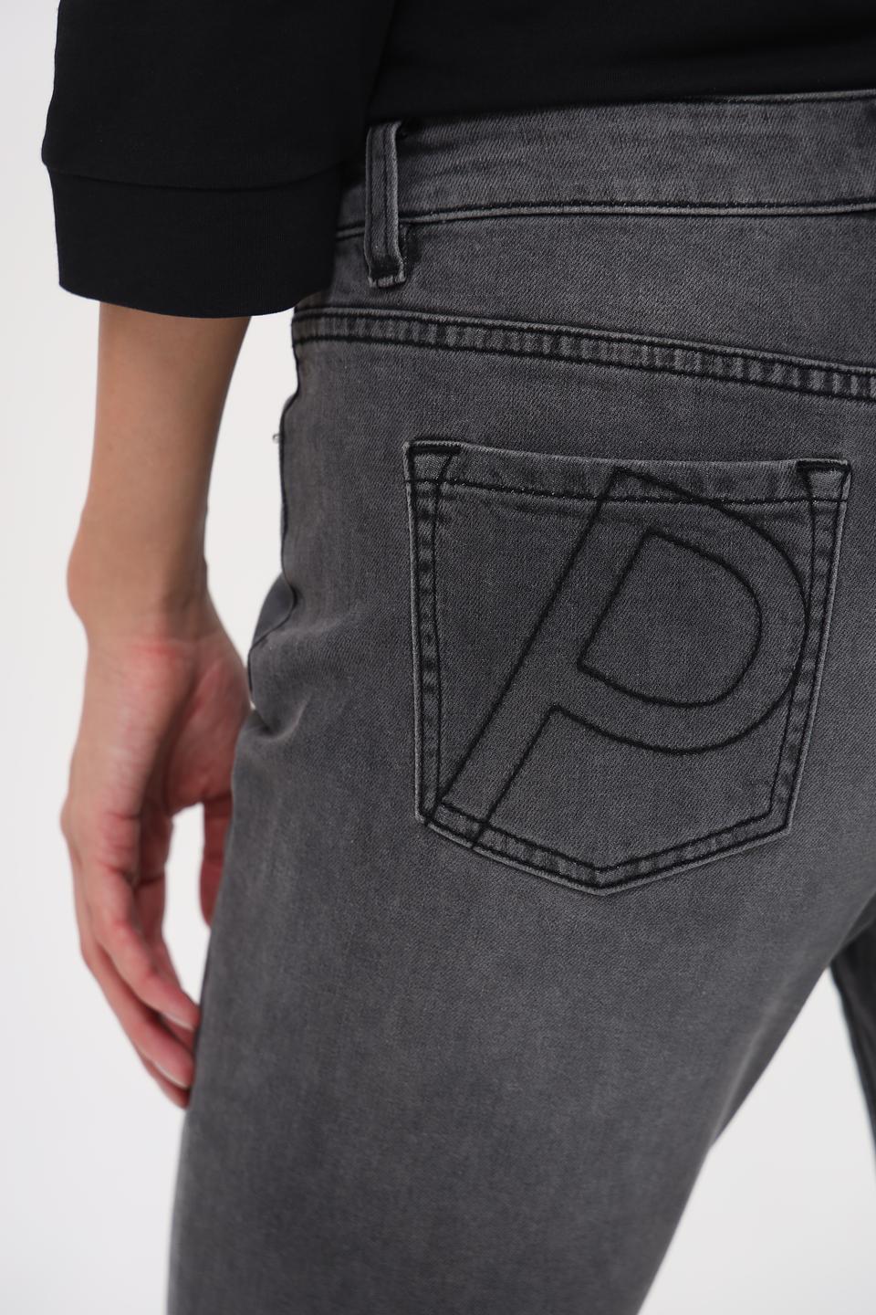 Джинсы Pezzo серые с потертостями