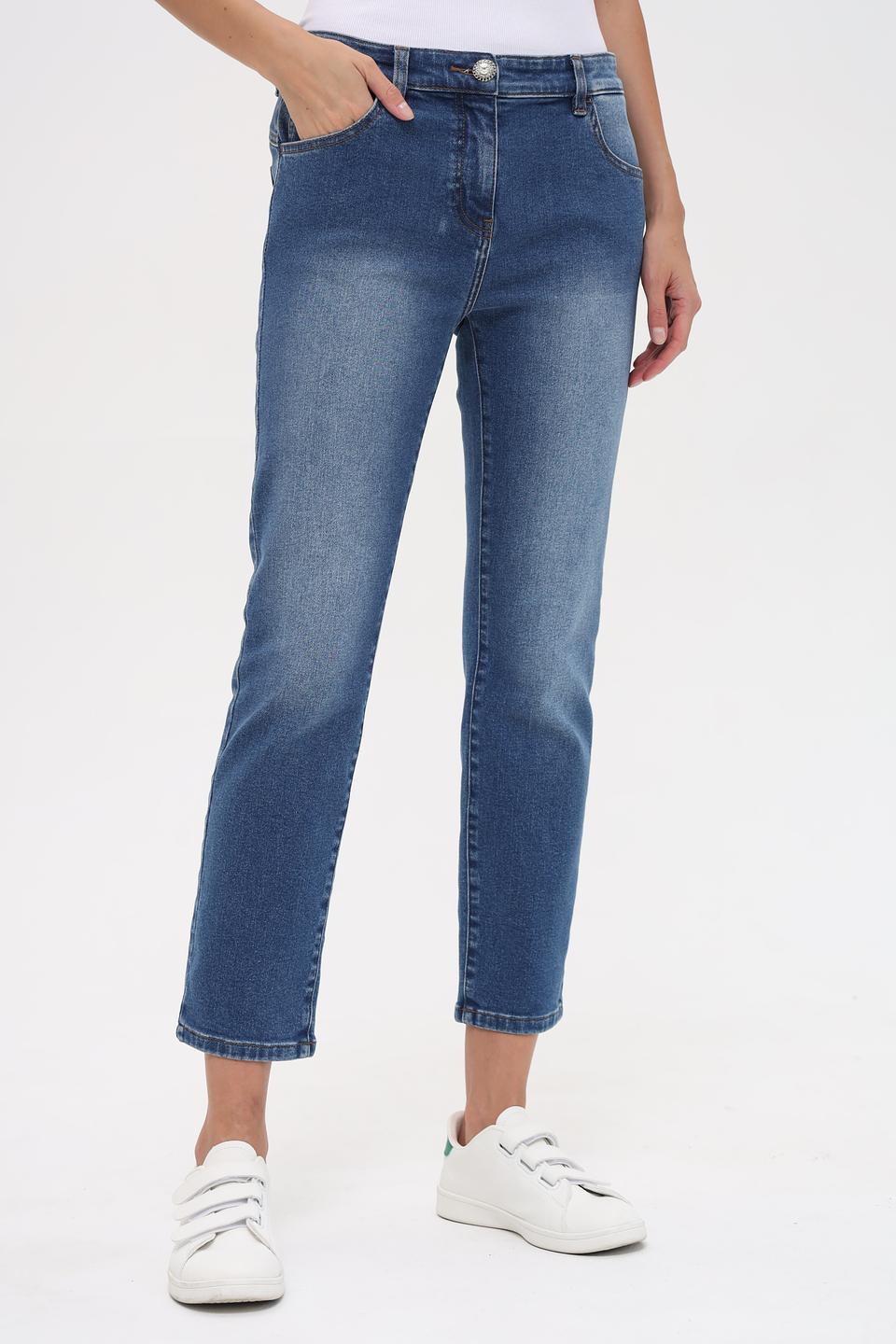 Джинсы Pezzo укороченные синие