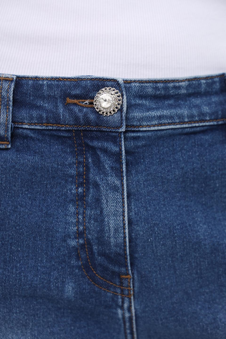 Джинсы Pezzo укороченные синие