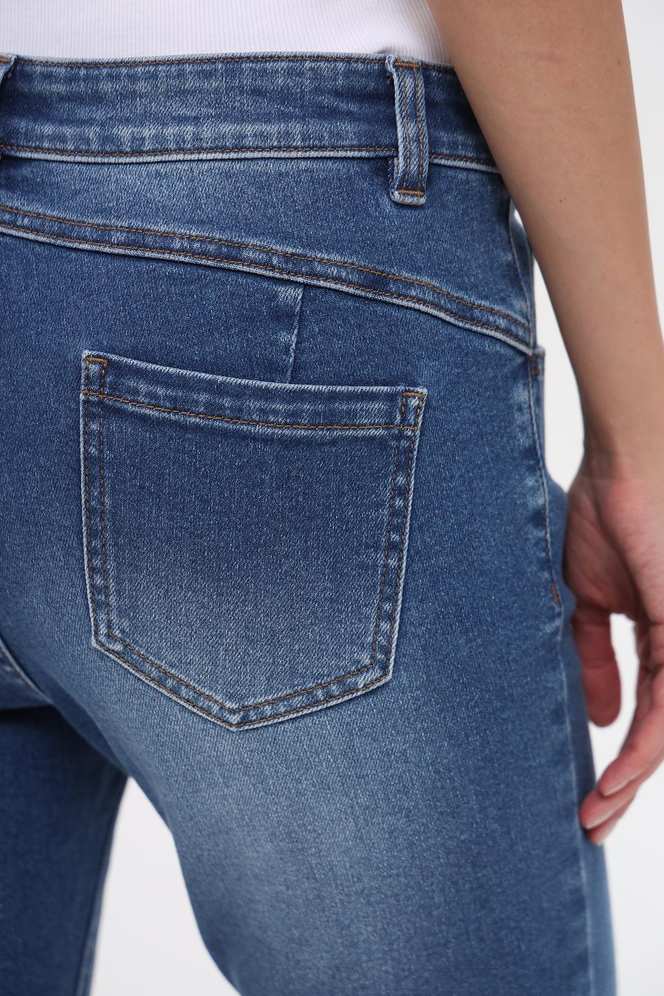 Джинсы Pezzo укороченные синие