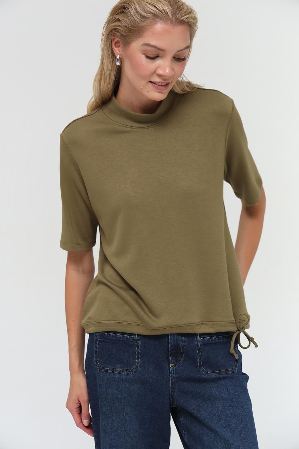 Пуловер Pezzo хаки с завязками