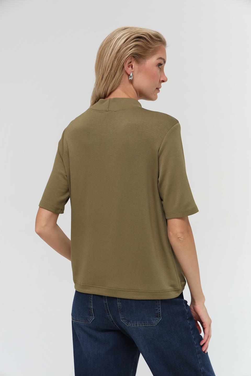 Пуловер Pezzo хаки с завязками