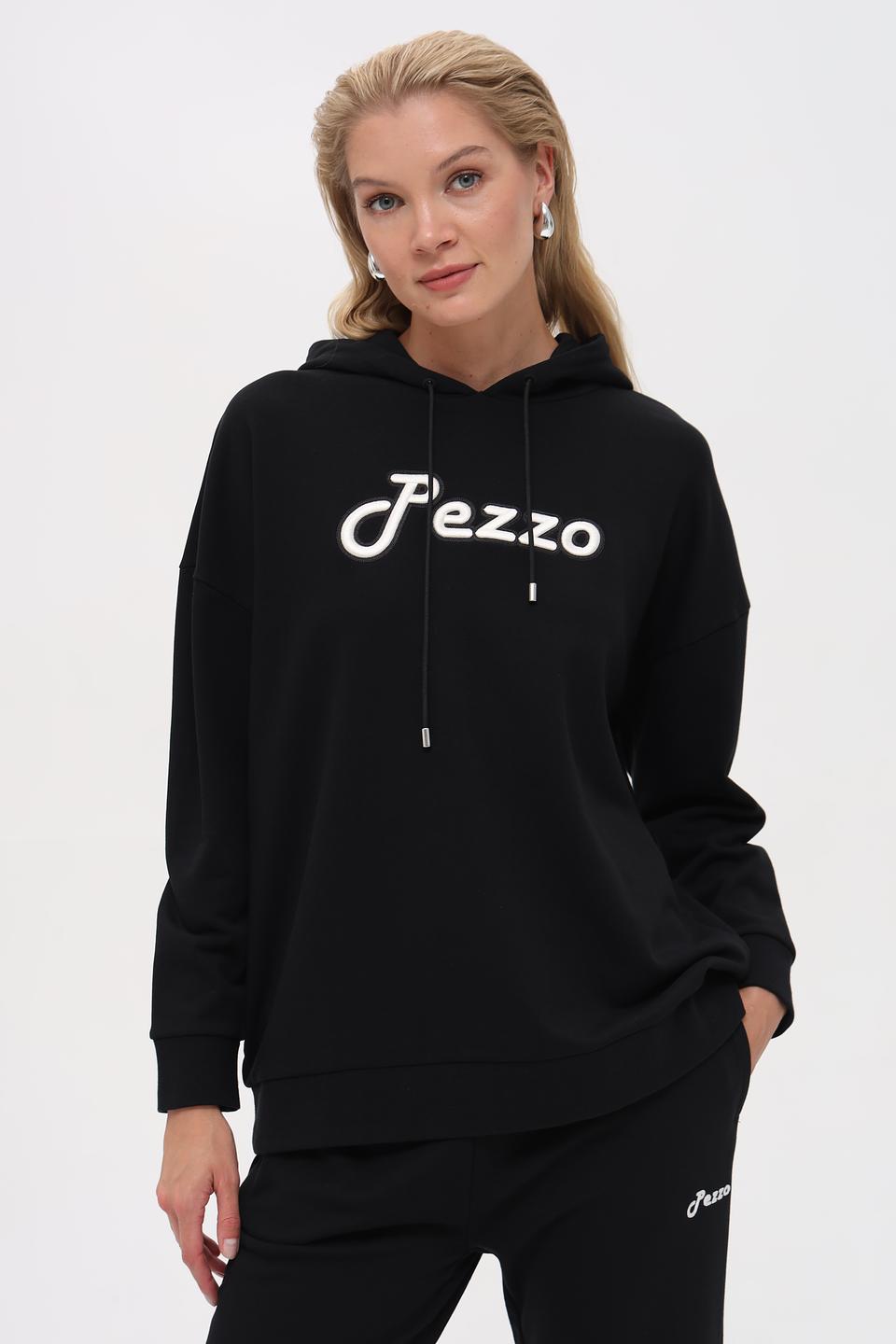 Толстовка Pezzo с логотипом чёрная