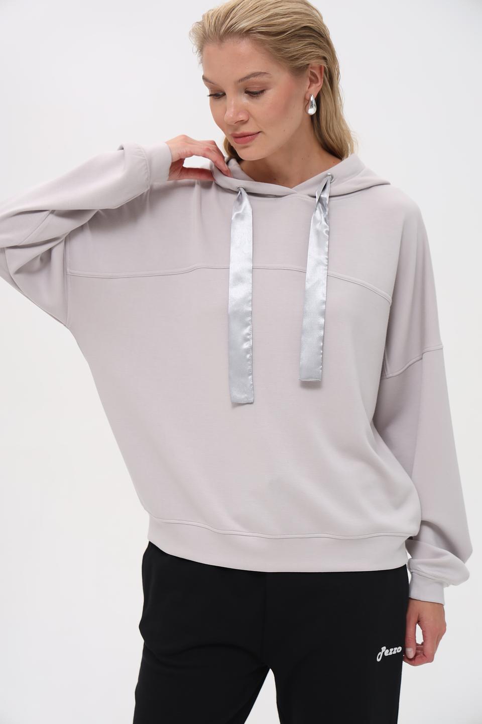 Худи Pezzo с атласными шнурками