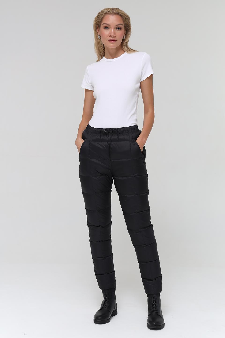 Брюки стеганые Pezzo черные