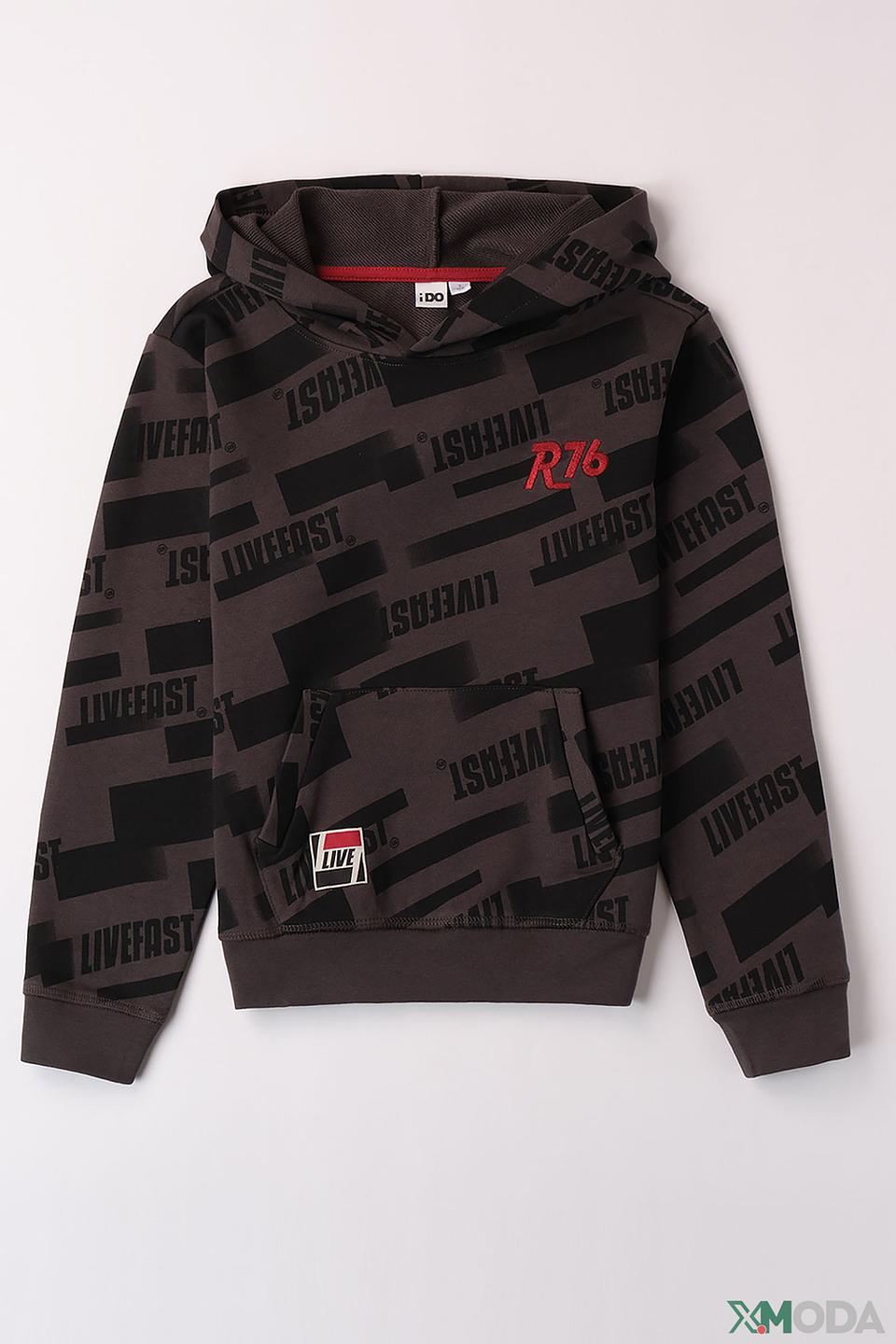 Джемпер Ido с принтом антрацит