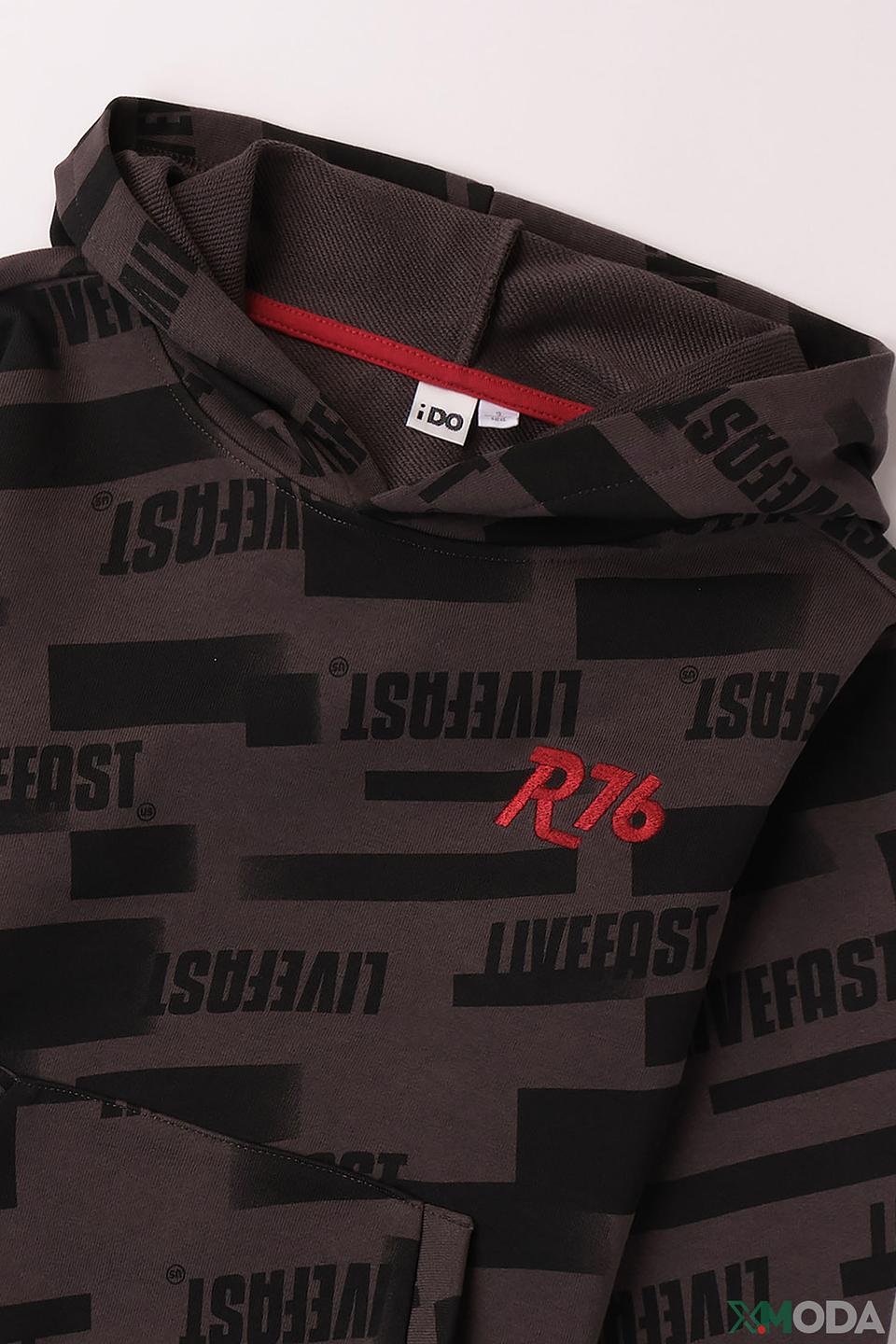 Джемпер Ido с принтом антрацит