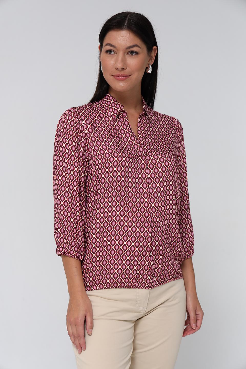 Блузка Bianca с геометрическим принтом