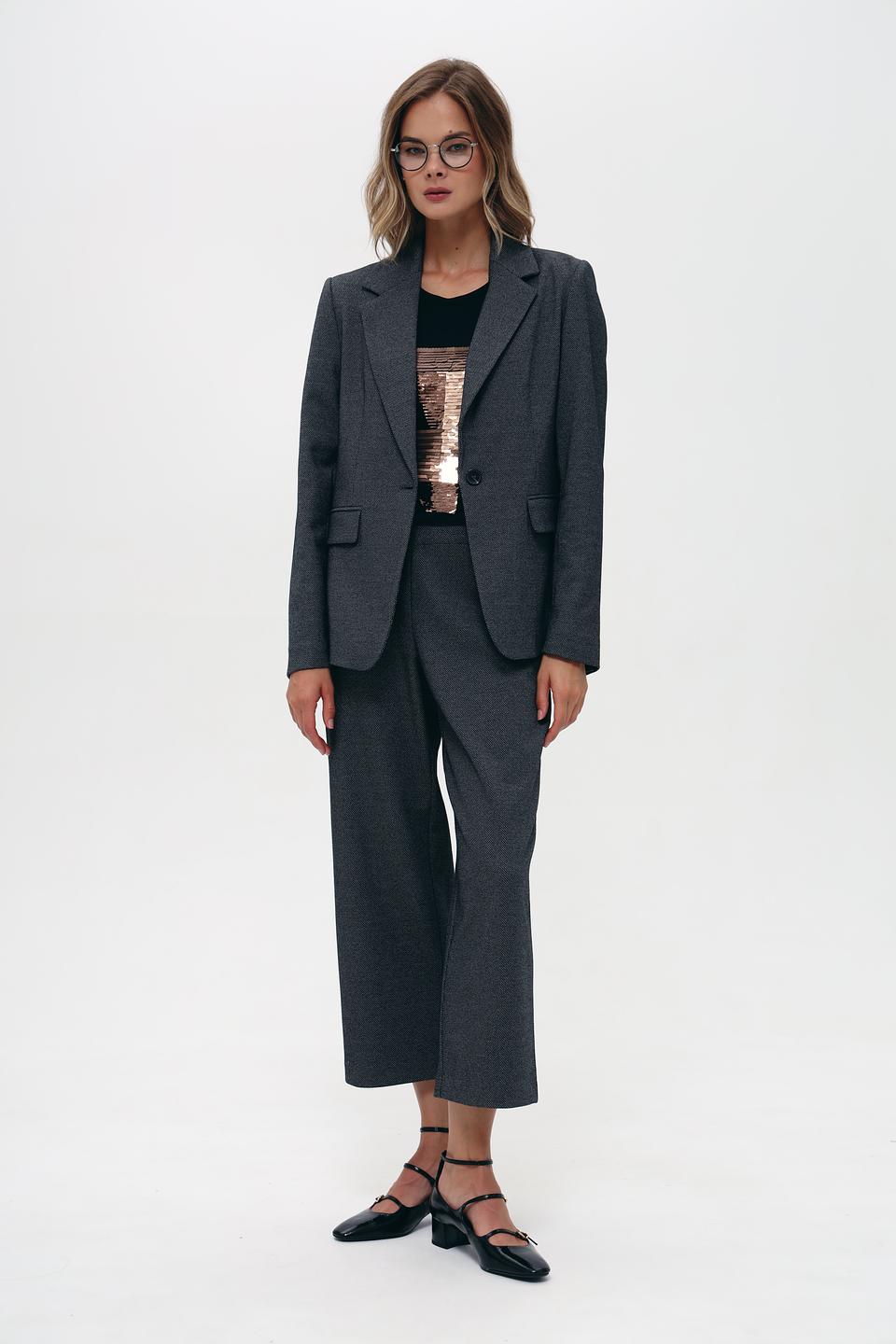 Жакет Bugatti серый в клетку