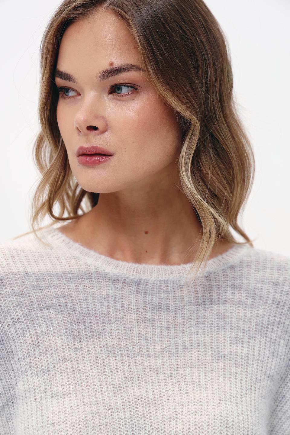 Пуловер Bugatti светло-серый