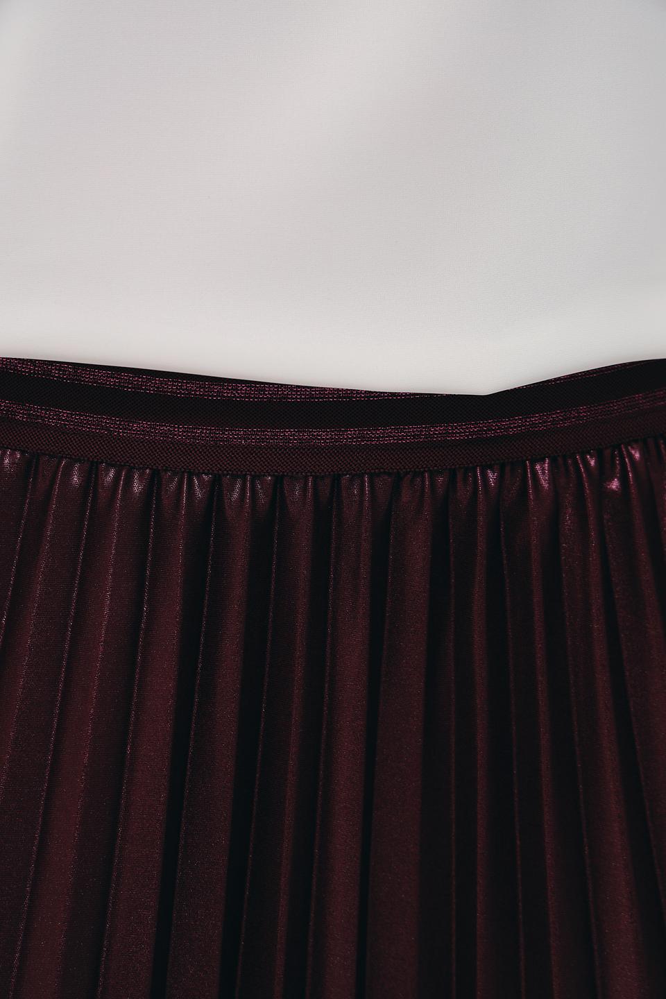Юбка Lecomte плиссированная бордовая