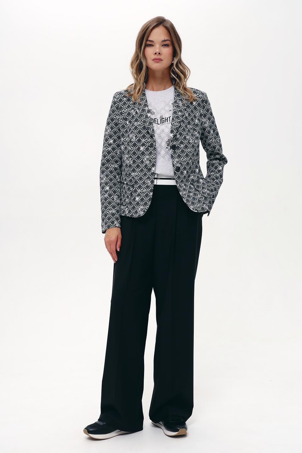 Жакет Marc Cain с геометрическим принтом