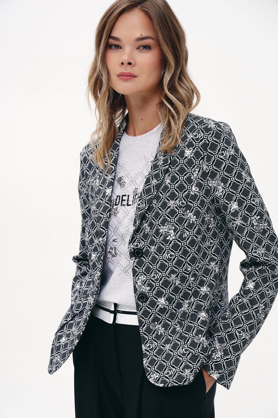 Жакет Marc Cain с геометрическим принтом
