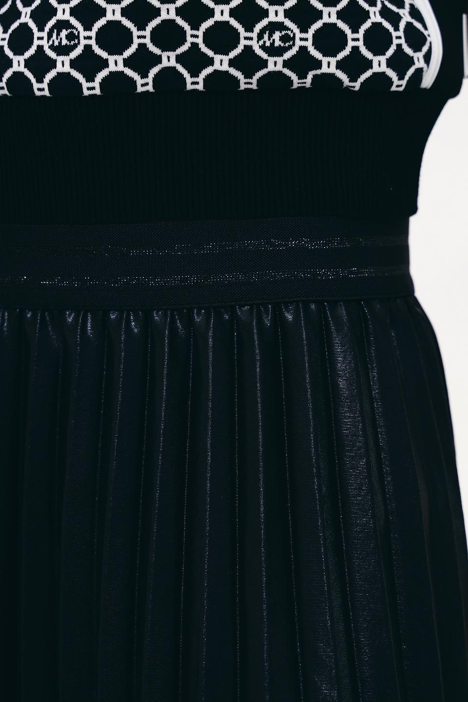 Юбка Lecomte плиссированная чёрная