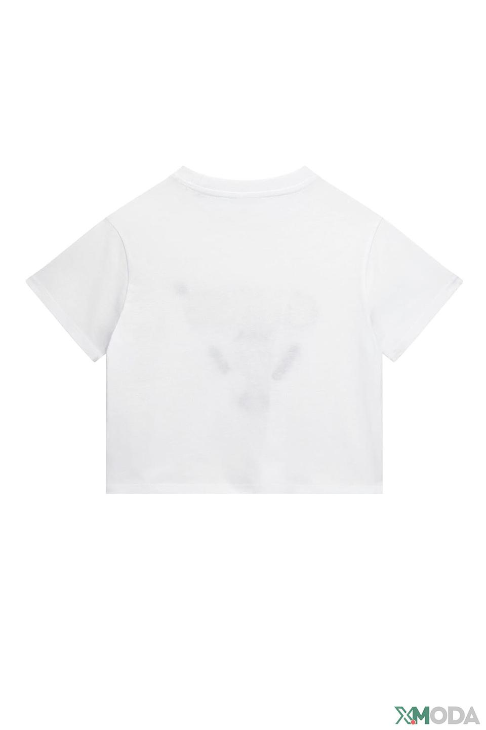 Футболка Guess дев. с логотипом белый