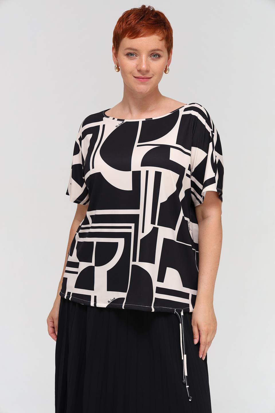 Блуза Miss Lagotte с геометрическим принтом
