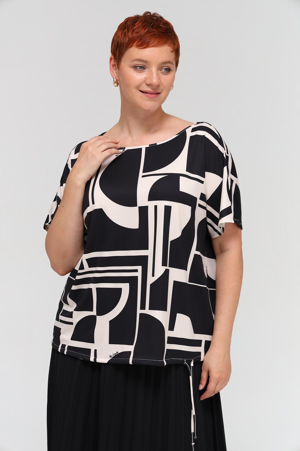 Блуза Miss Lagotte с геометрическим принтом