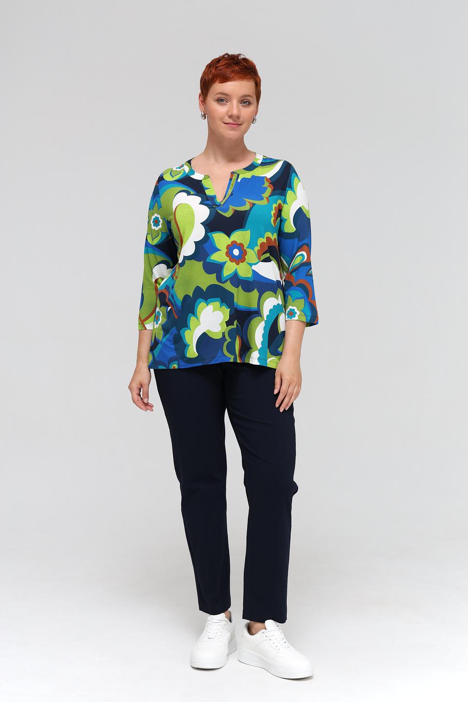 Блуза Via Appia с цветочным принтом