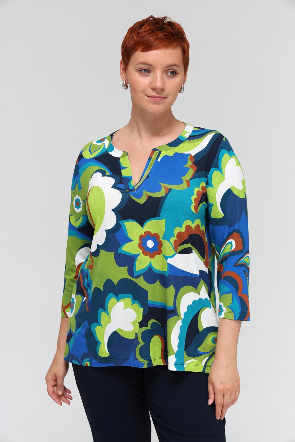 Блуза Via Appia с цветочным принтом