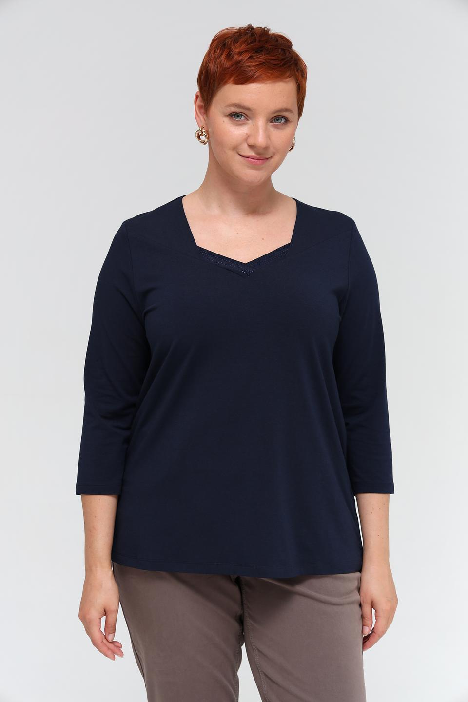 Футболка Via Appia DUE женская темно-синяя
