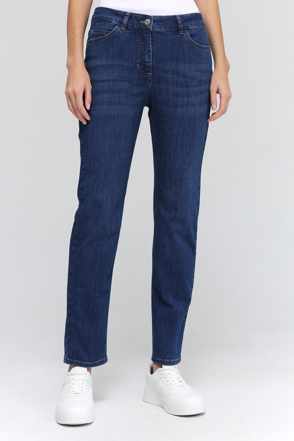 Джинсы Olsen прямого кроя синие