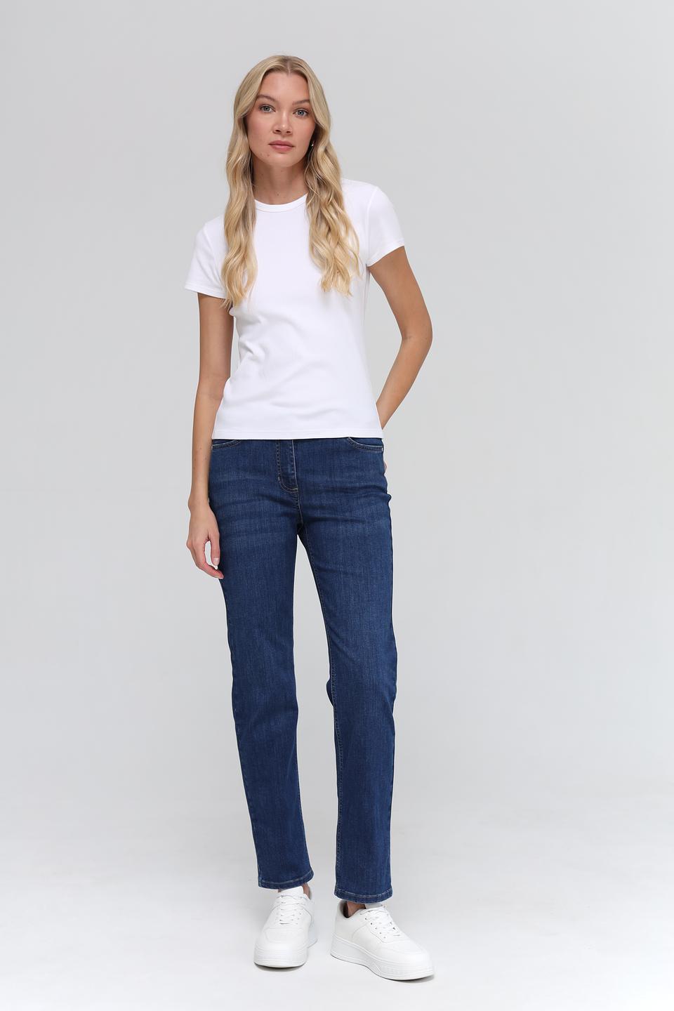 Джинсы Olsen прямого кроя синие