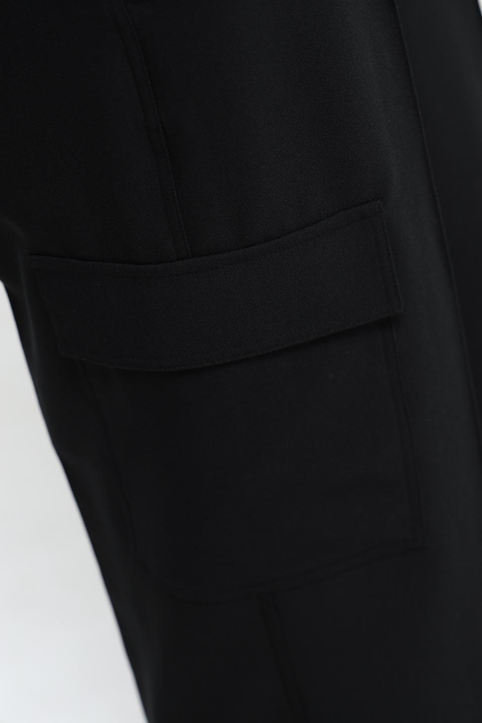 Брюки Bugatti чёрные с карманами