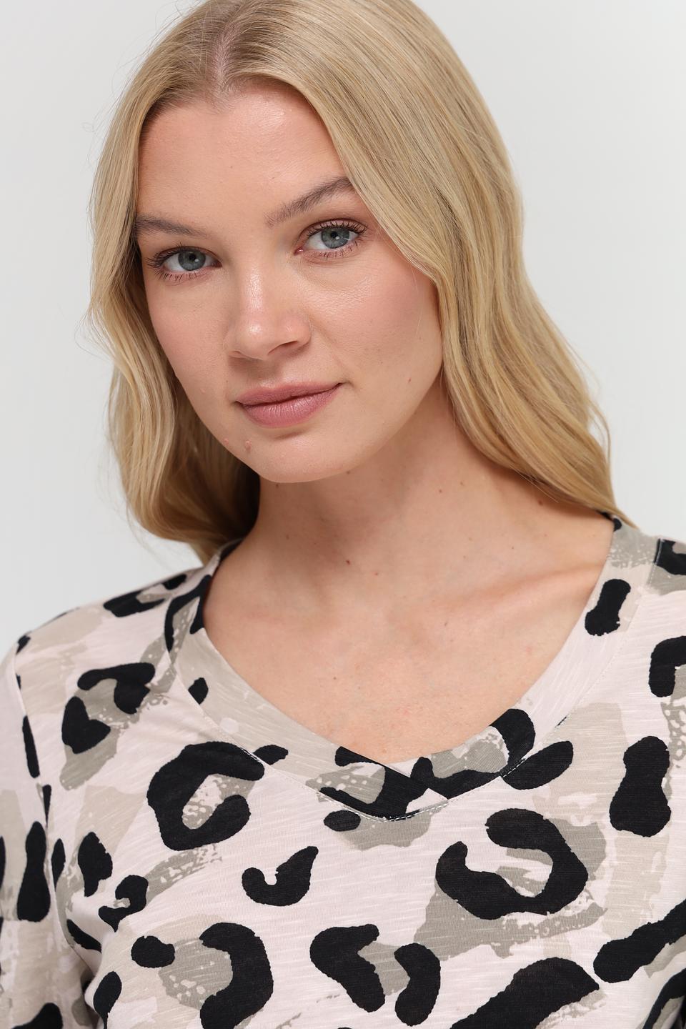 Лонгслив Lebek с принтом