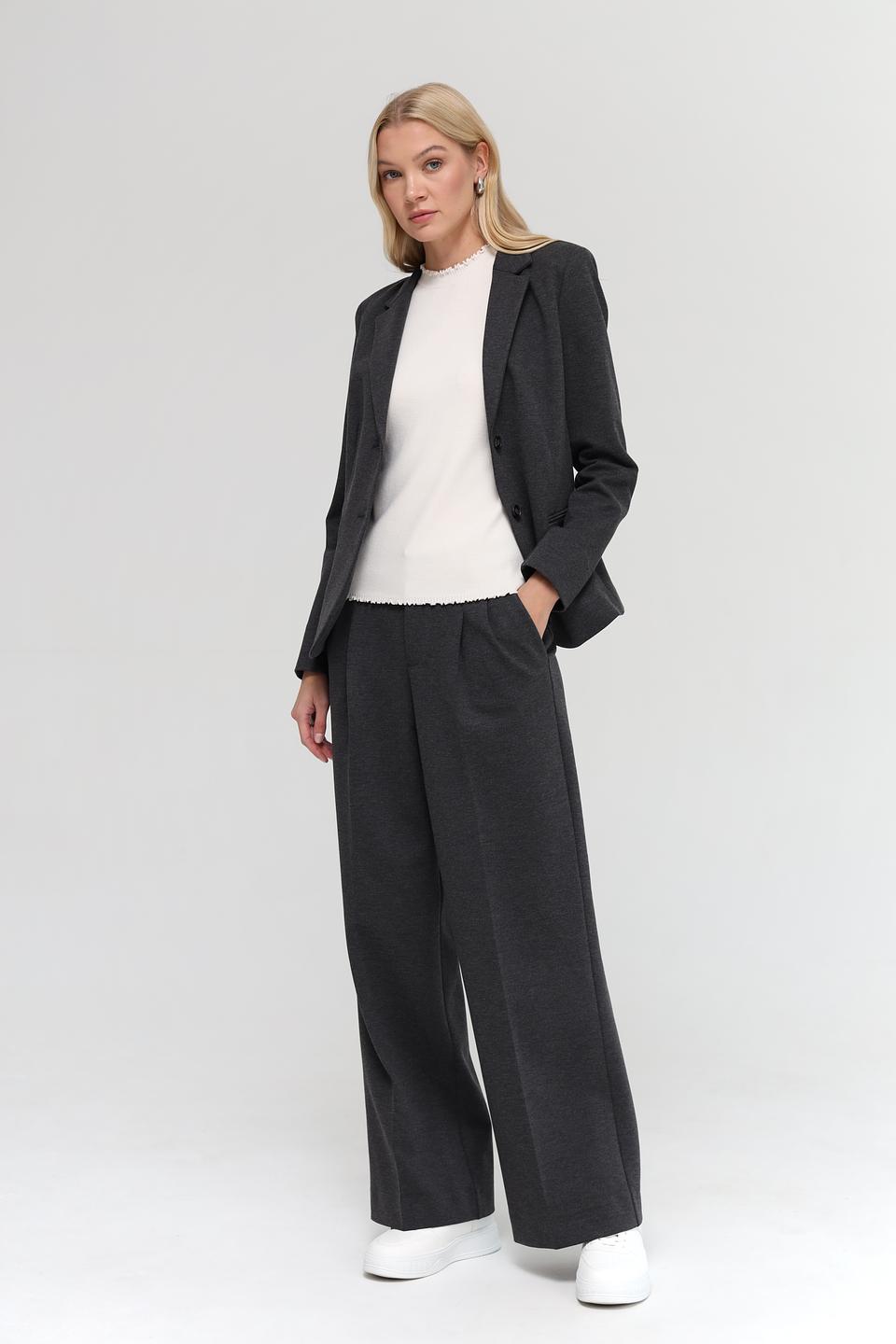 Брюки классические Oui серые