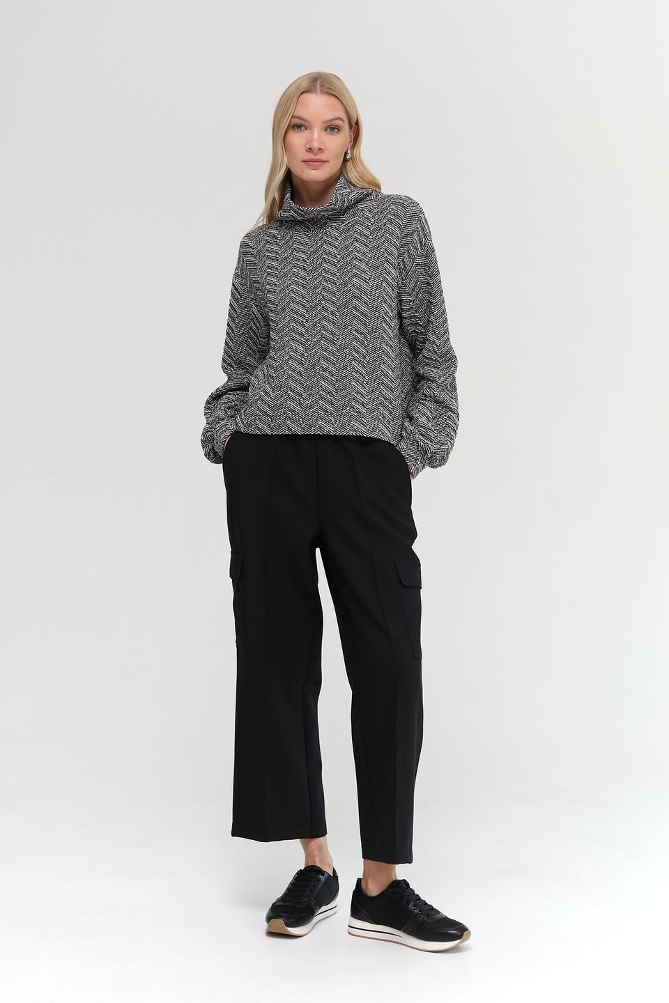 Пуловер Monari в ёлочку