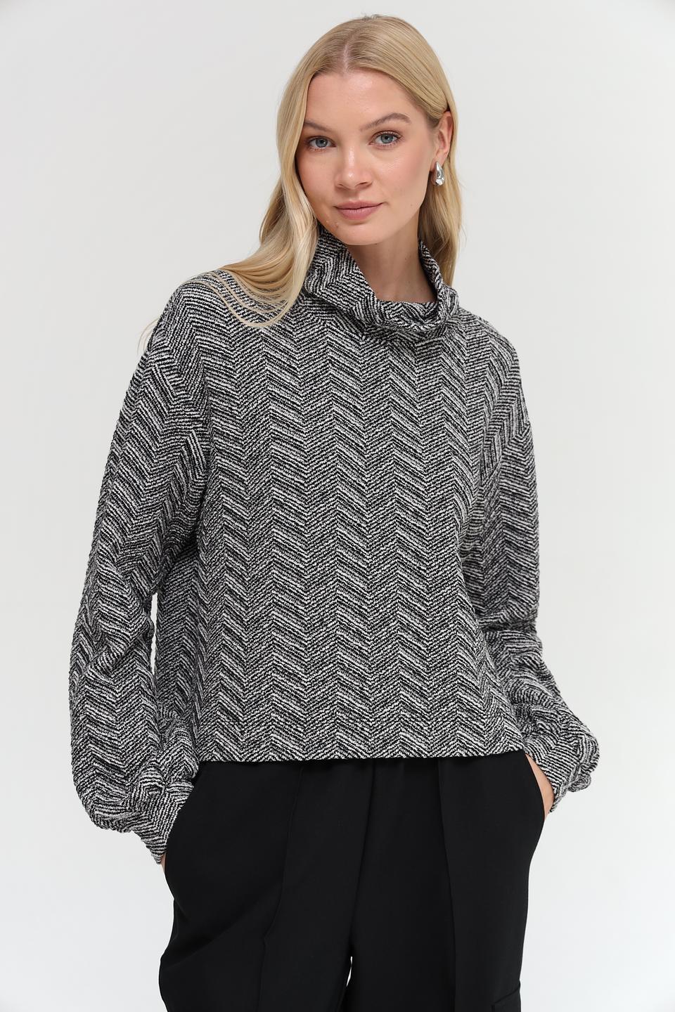 Пуловер Monari в ёлочку