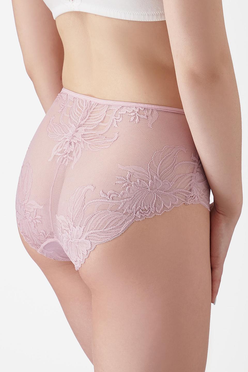 Трусы Lowry с кружевом светло-сиреневые