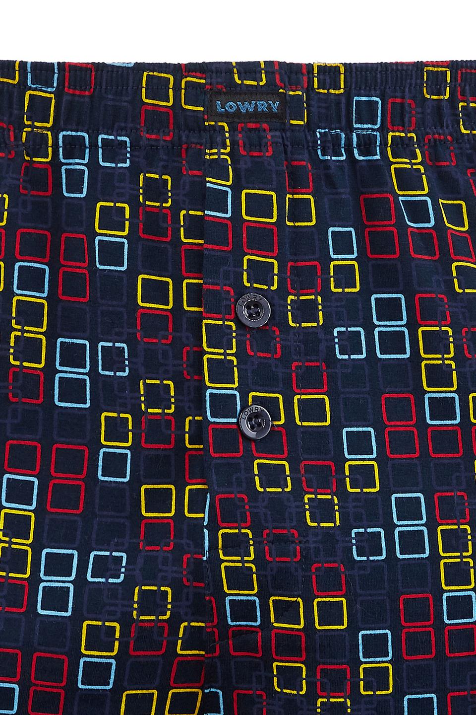 Трусы Lowry с геометрическим рисунком синие