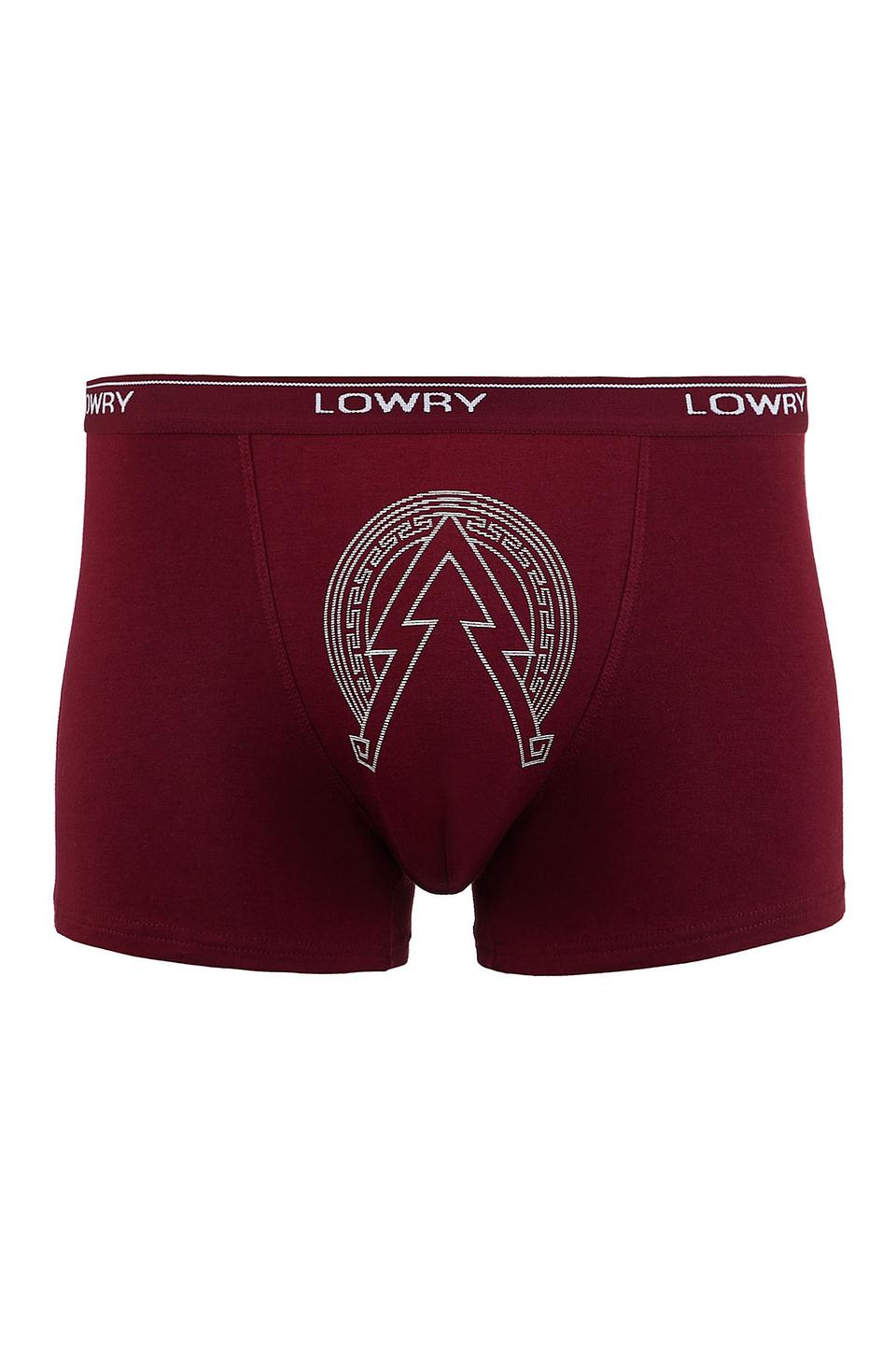 Трусы Lowry с узором бордовые