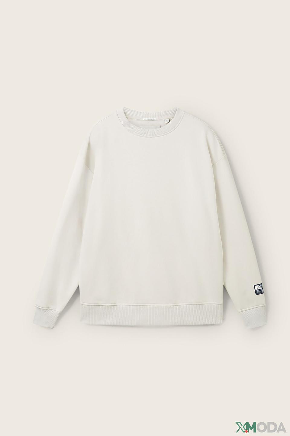 Свитшот Tom Tailor светло-серый