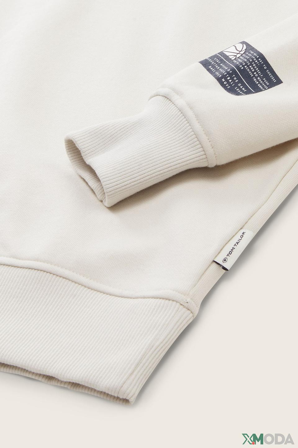 Свитшот Tom Tailor светло-серый