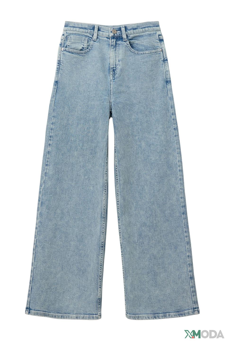 Джинсы s.Oliver дев. широкие светло-синие