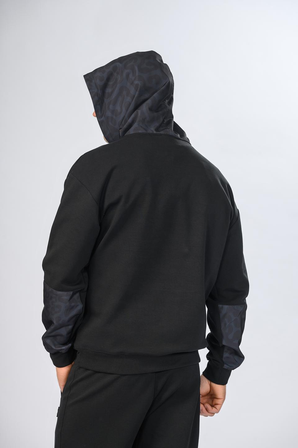 Толстовка Hugo с капюшоном чёрный