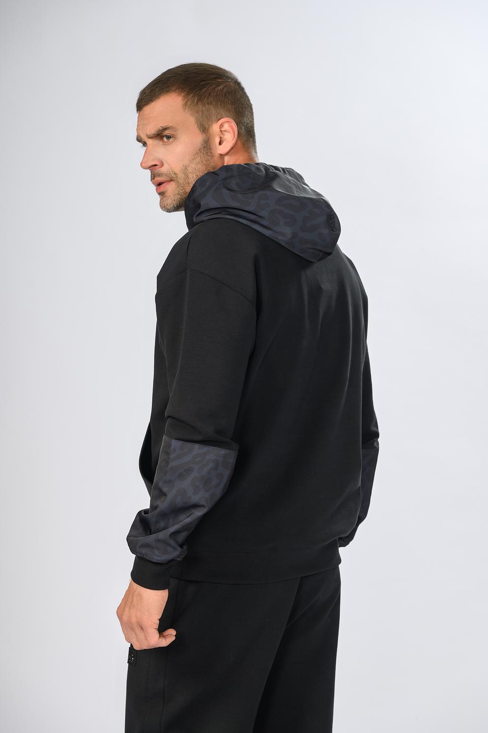 Толстовка Hugo с капюшоном чёрный