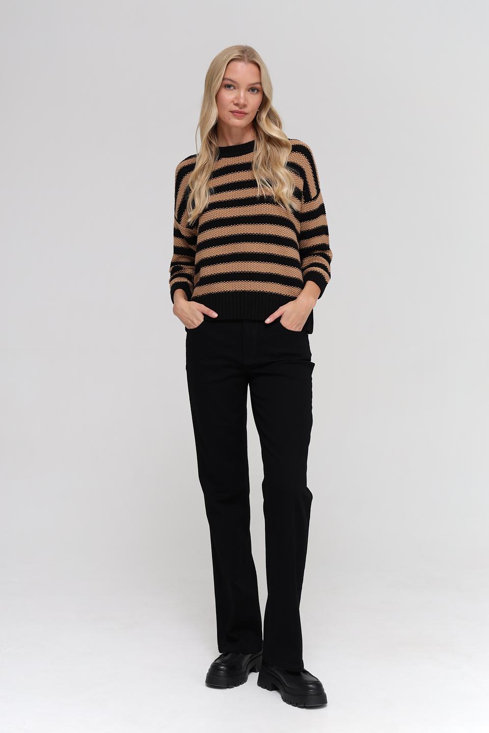 Пуловер More and More в полоску
