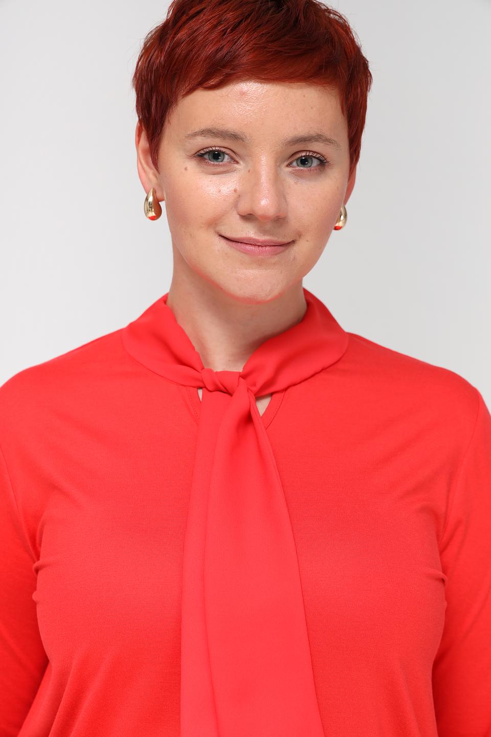Блуза Frank Walder с завязкой красный