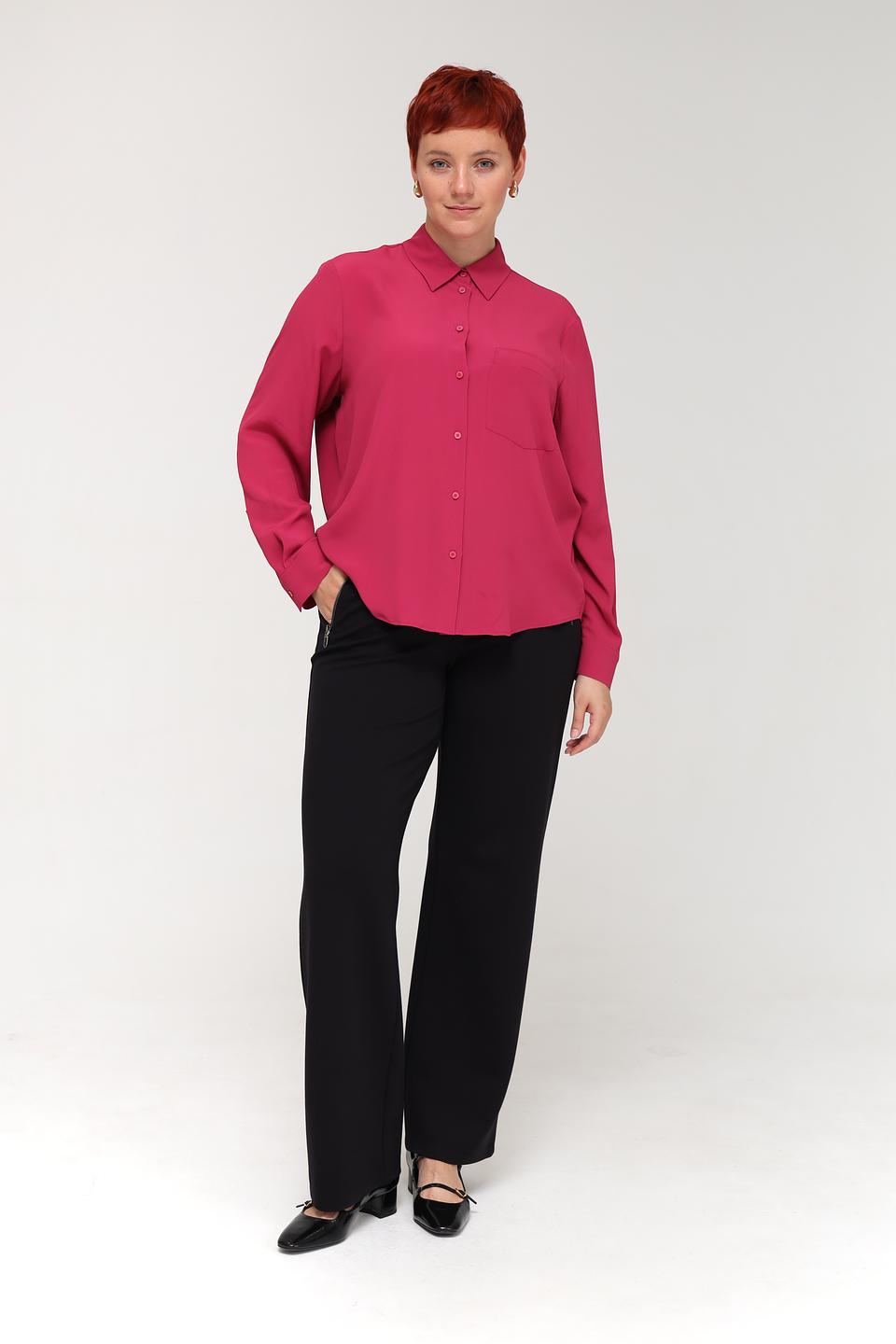 Блуза Luisa Cerano малиновая с рукавами