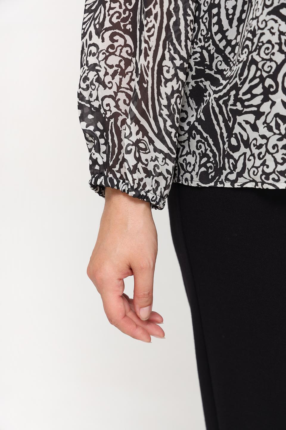 Блуза Luisa Cerano с принтом чёрно-белый