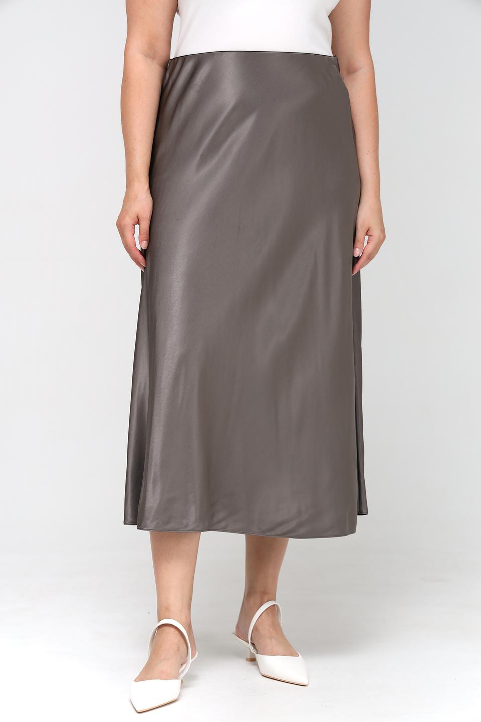 Юбка Luisa Cerano серая атласная