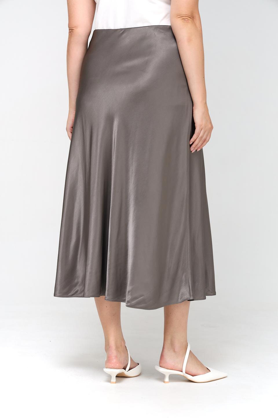 Юбка Luisa Cerano серая атласная