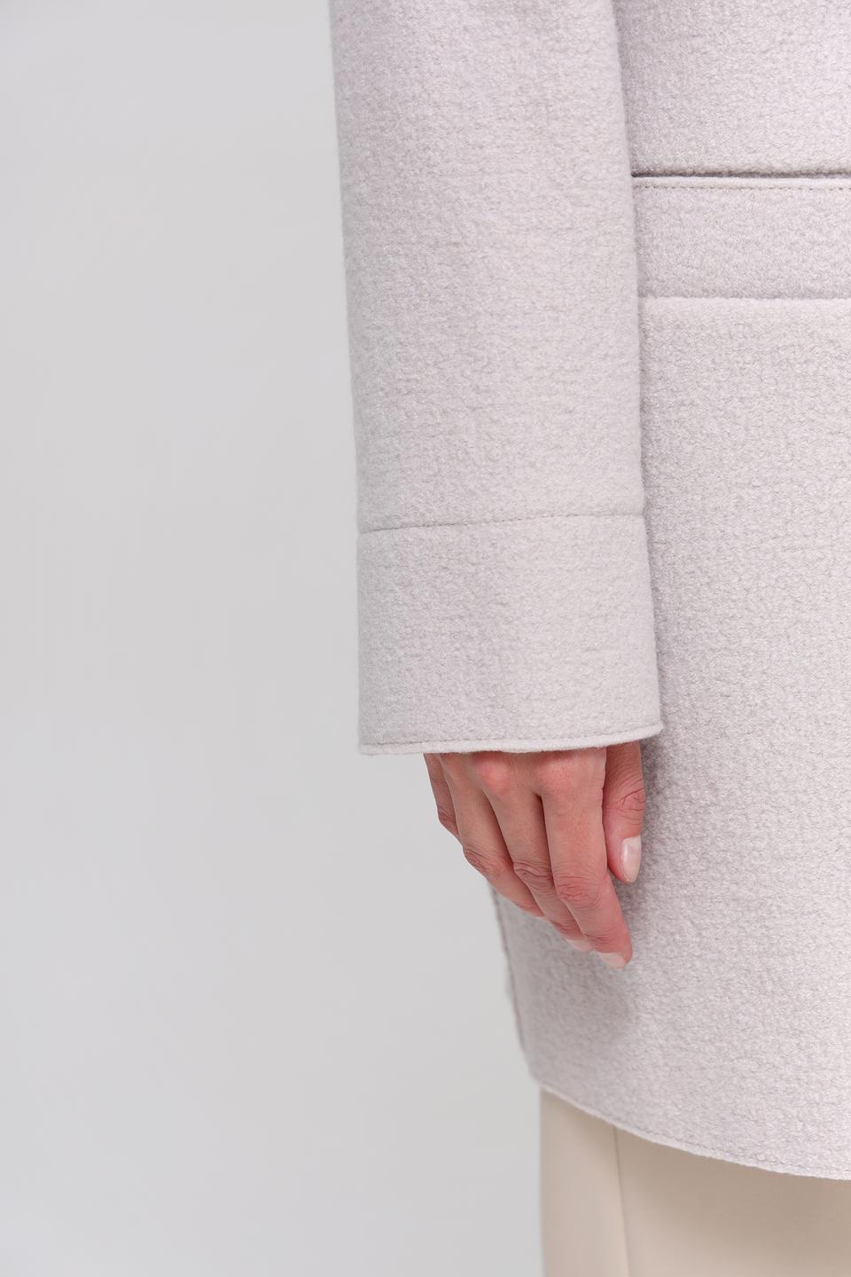 Пальто Oui шерстяное бежевое