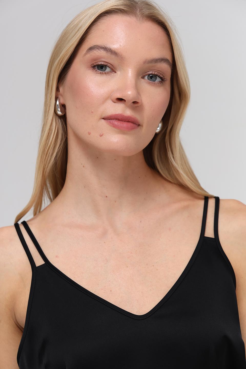 Топ Marc Cain чёрный на бретелях