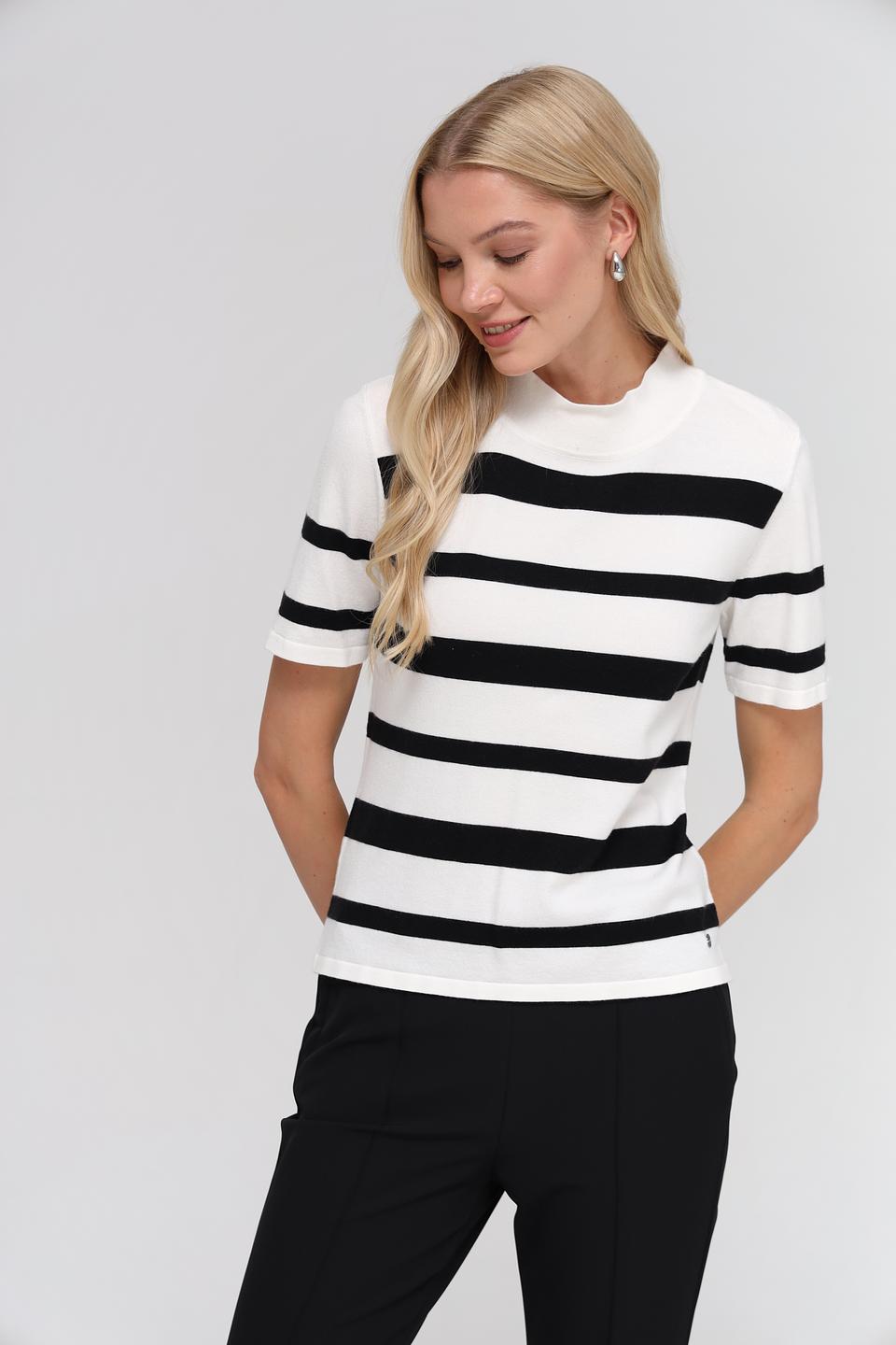 Пуловер Monari в полоску