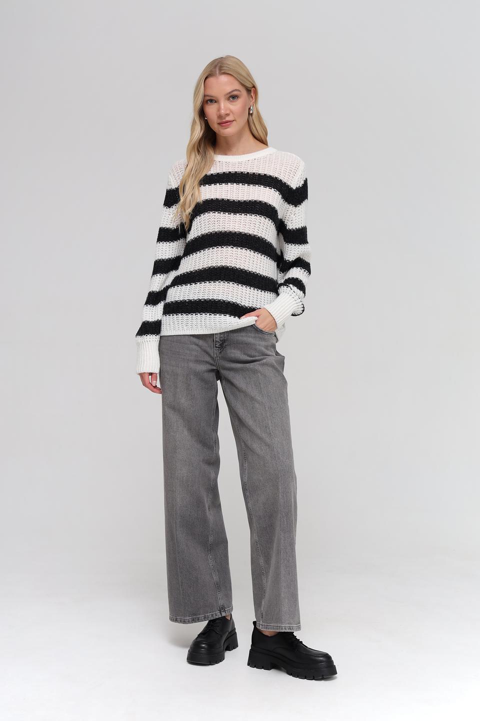 Пуловер Monari в полоску